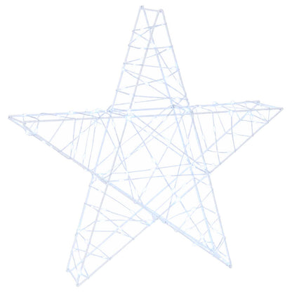 3D-julstjärna 120 LED-lampor Kallvit 55 x 53,5 x 10 cm