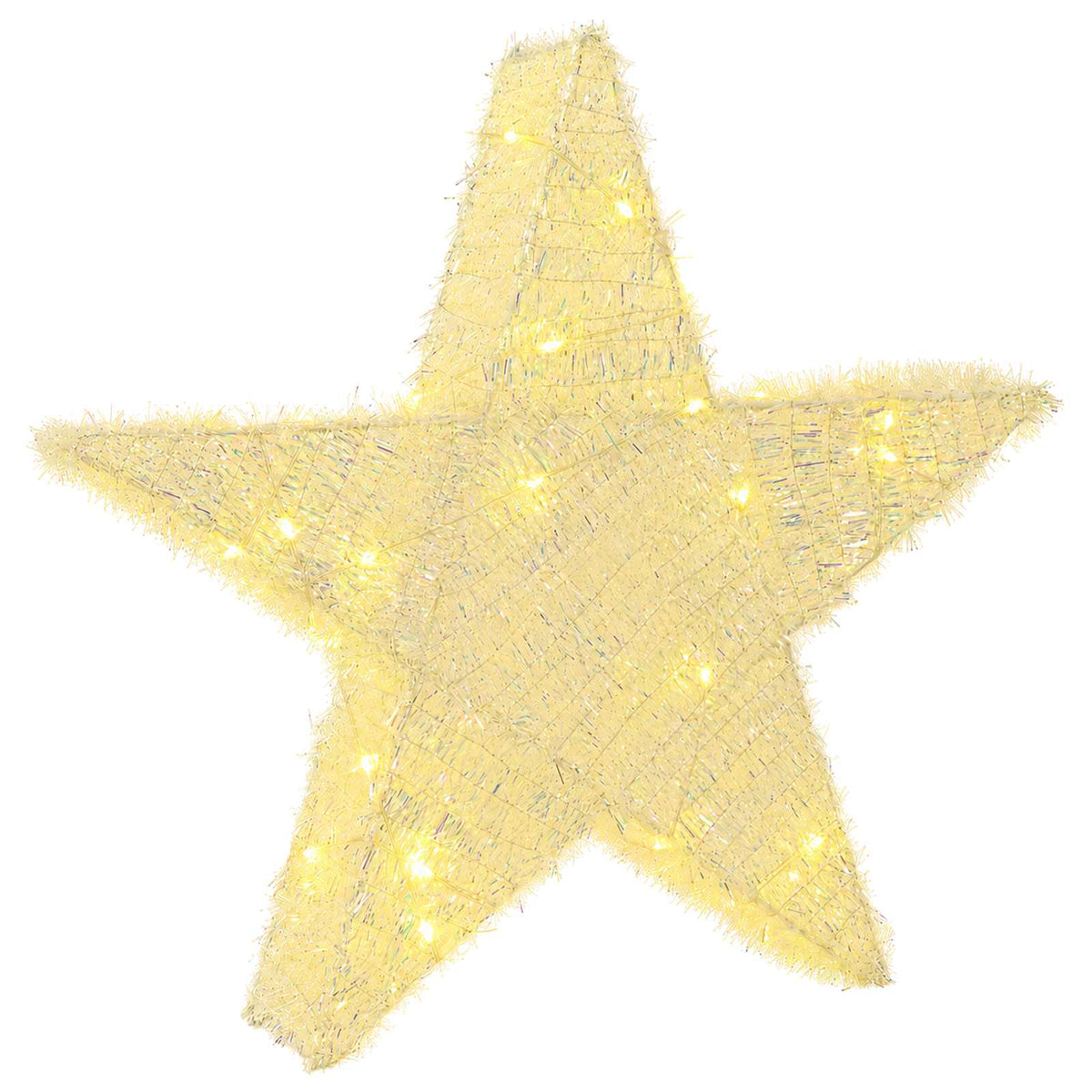 3D-julstjärna 50 LED-lampor Varmvit 55 x 53,5 x 10 cm
