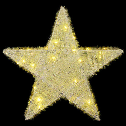 3D-julstjärna 50 LED-lampor Varmvit 55 x 53,5 x 10 cm
