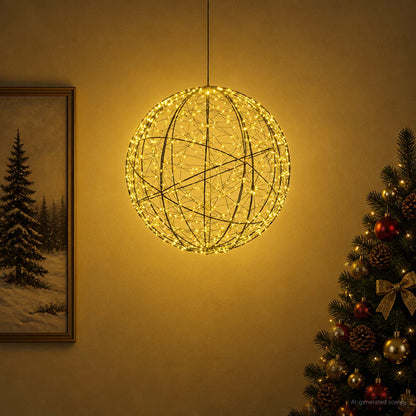Julfinialslampa 750 LED-lampor Varmvit Ø 50 x 52 cm