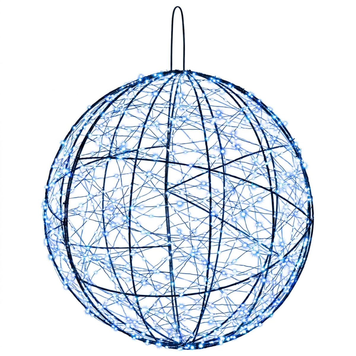 Julfinialslampa 2 st 1900 LED-lampor Blå Ø 60 x 63 cm