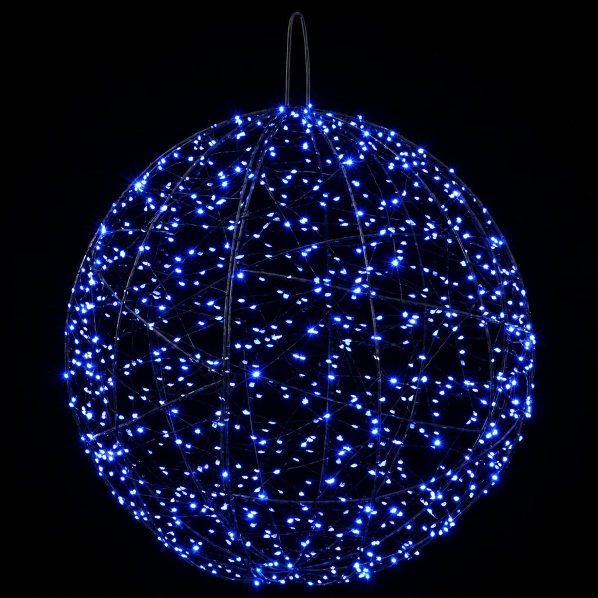 Julfinialslampa 2 st 1900 LED-lampor Blå Ø 60 x 63 cm