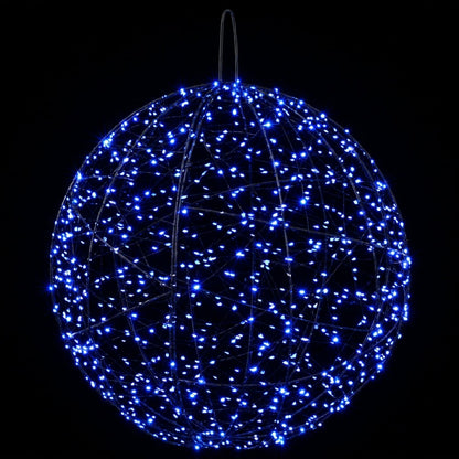Julfinialslampa 2 st 1900 LED-lampor Blå Ø 60 x 63 cm