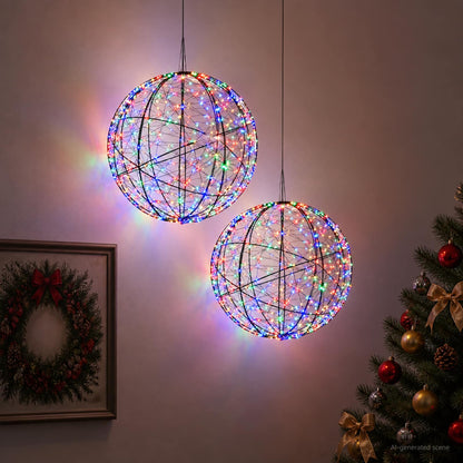 Julfinialslampa 2 st 1900 LED-lampor Mångfärgad Ø 60 x 63 cm