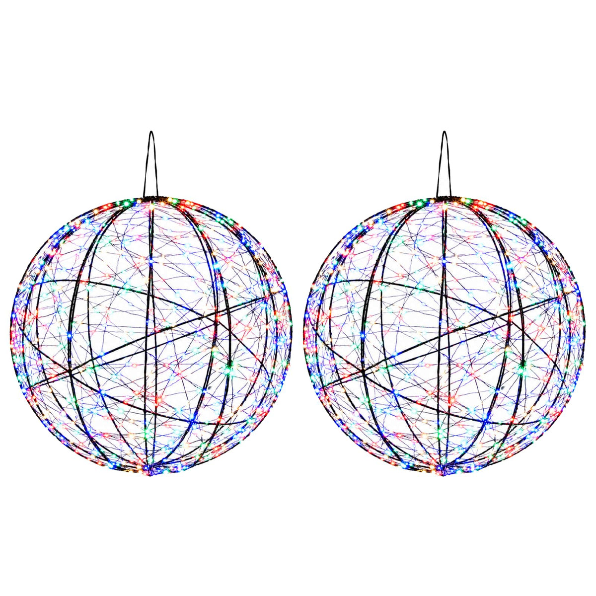 Julfinialslampa 2 st 1900 LED-lampor Mångfärgad Ø 60 x 63 cm