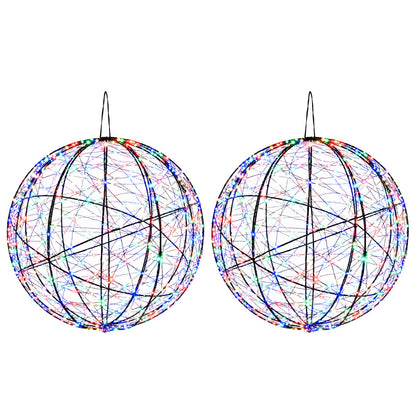 Julfinialslampa 2 st 1900 LED-lampor Mångfärgad Ø 60 x 63 cm