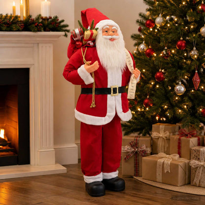 Jultomtefigur Röd 110 cm Polyester