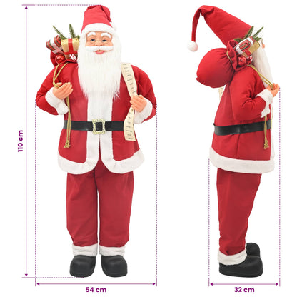 Jultomtefigur Röd 110 cm Polyester