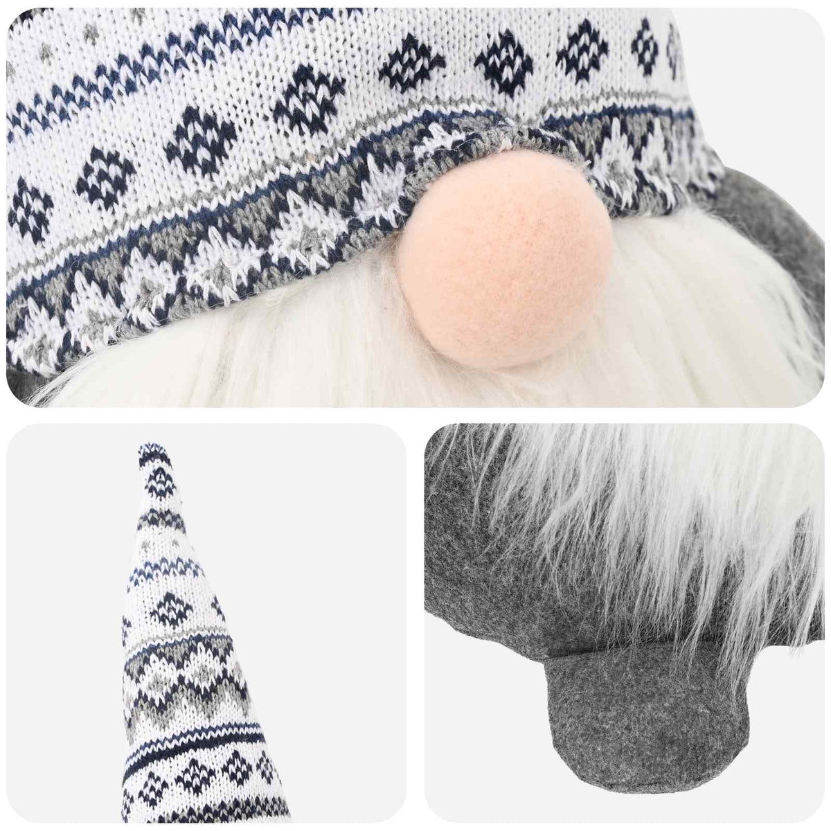 Julnisse Grå 45 cm Polyester