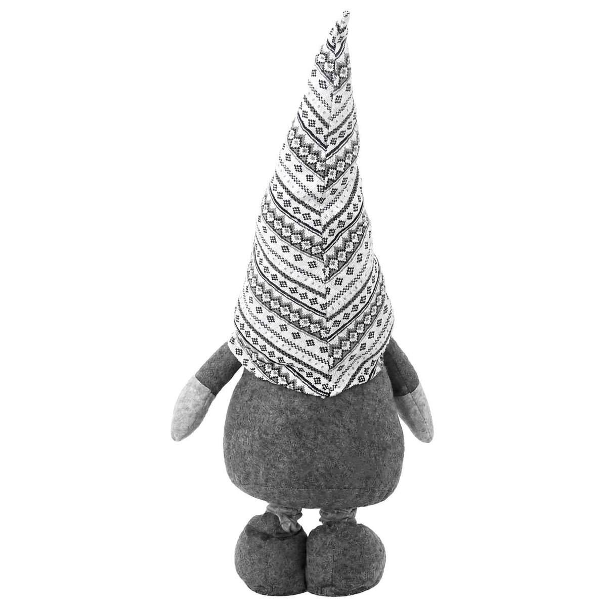 Julnisse med teleskopben Grå 130 cm Polyester