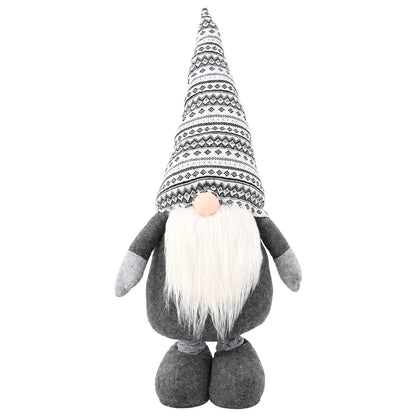 Julnisse med teleskopben Grå 130 cm Polyester