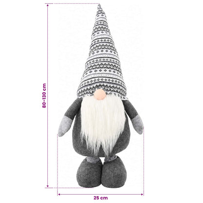 Julnisse med teleskopben Grå 130 cm Polyester