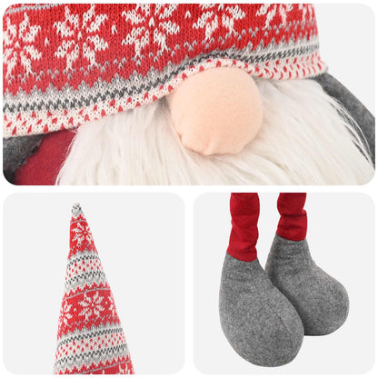 Julnisse med teleskopben Röd 130 cm Polyester