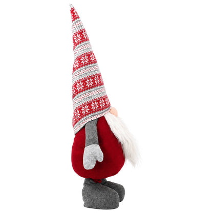 Julnisse med teleskopben Röd 130 cm Polyester