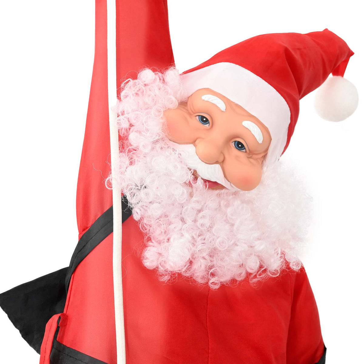 Jultomte på rep Röd 30 x 15 x 130 cm Polyester