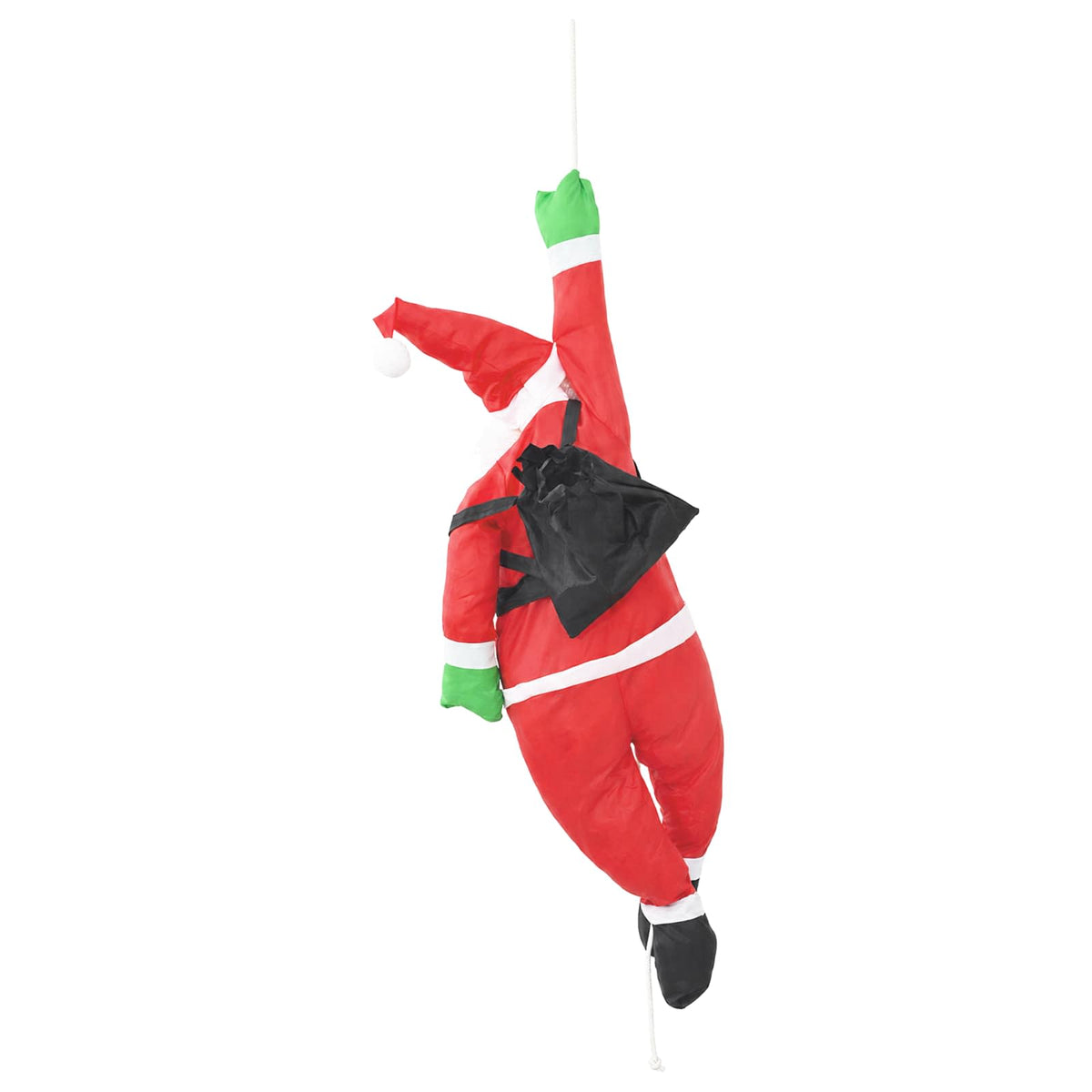 Jultomte på rep Röd 30 x 15 x 130 cm Polyester