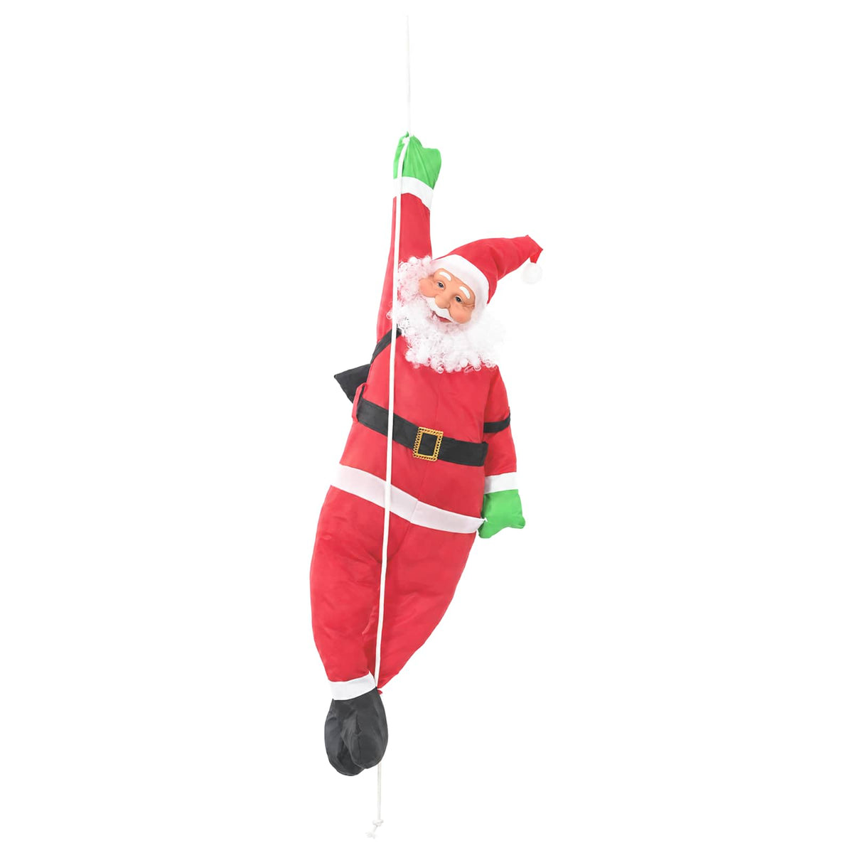 Jultomte på rep Röd 30 x 15 x 130 cm Polyester
