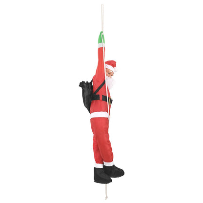 Jultomte på rep Röd 30 x 15 x 130 cm Polyester