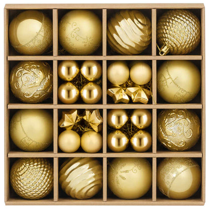 Julbollset 88 st Guld Ø 6 cm Plast