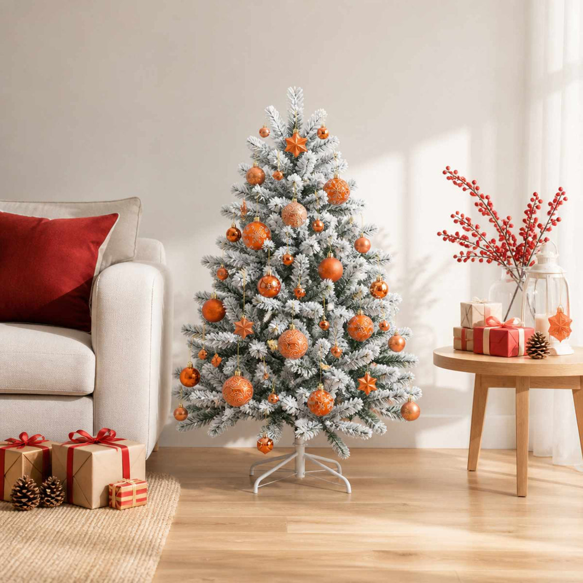 Julbollset 88 st Brons Ø 6 cm Plast