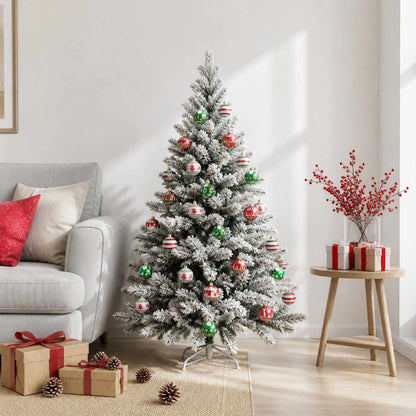 Julbollset 30 st Vit, röd och grön Ø 6 cm Plast