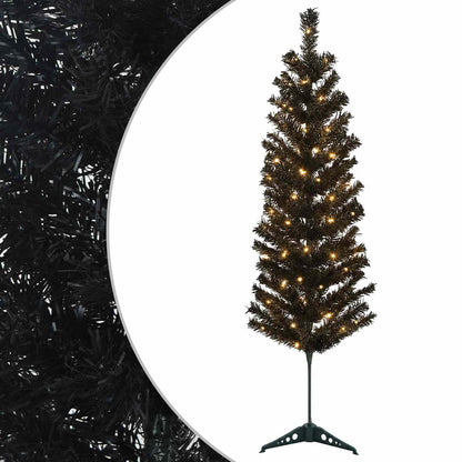 Konstgjort smalt julträd 150 cm 150 LED-lampor Varmvit