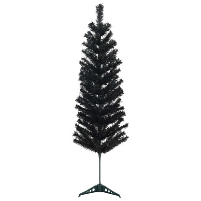 Konstgjort smalt julträd 150 cm 150 LED-lampor Varmvit