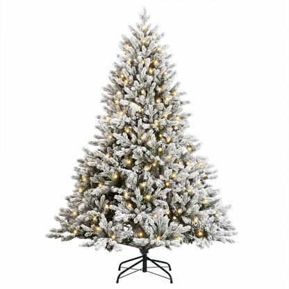 Plast Hingad Julgran 150 cm 150 LED-lampor Varmvit PE & PVC Vit