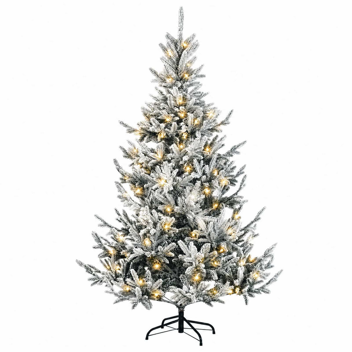Plast Hingad Julgran 150 cm 150 LED-lampor Varmvit PE & PVC