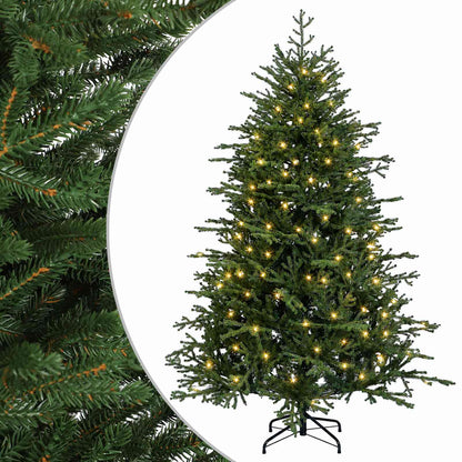 Plast Hingad Julgran 150 cm 150 LED-lampor Varmvit PE & PVC