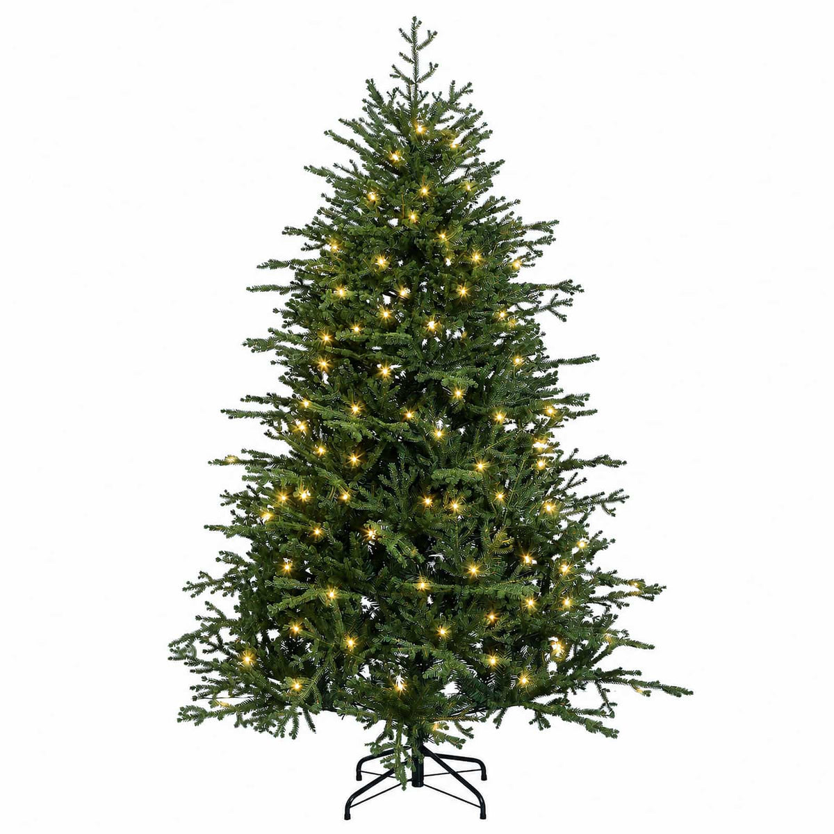 Plast Hingad Julgran 150 cm 150 LED-lampor Varmvit PE & PVC