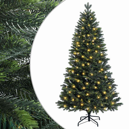 Plast Hingad Julgran 150 cm 150 LED-lampor Varmvit PE & PVC