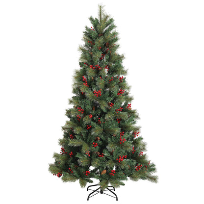 Plast Hingad Julgran 150 cm 150 LED-lampor Varmvit PE & PVC