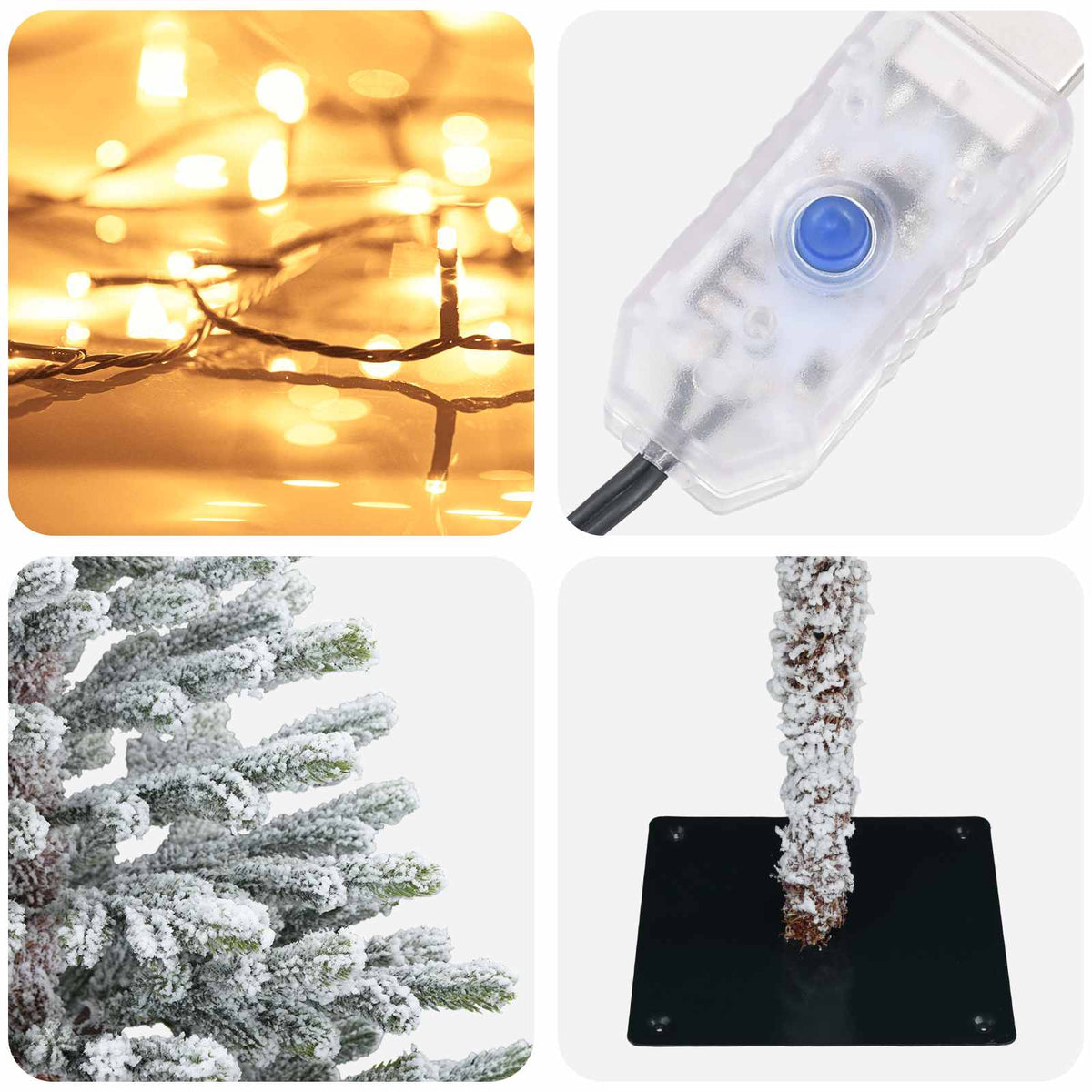 Konstgjord julgran med julkulor 120 cm 150 LED-lampor Varmvit