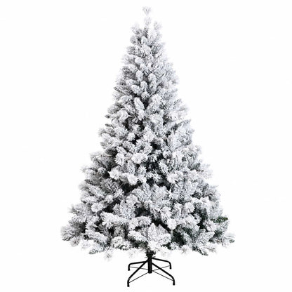 Konstgjord julgran med kulor 240 cm 300 LED-lampor Varmvit