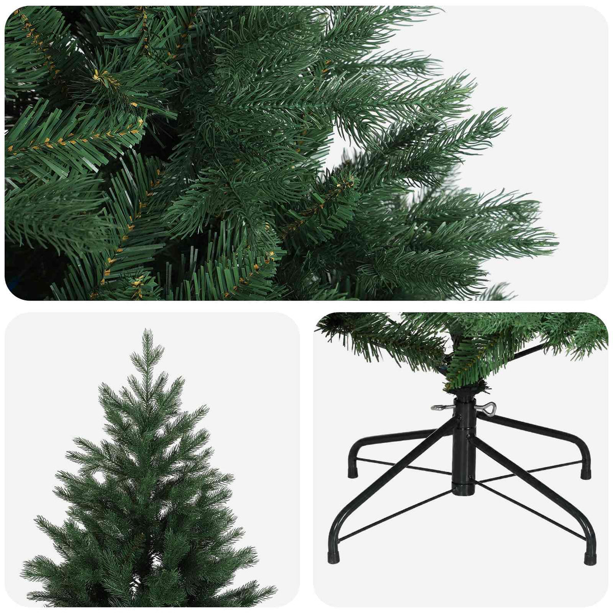Plast Hingad Julgran 240 cm PVC och metall Grön