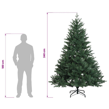 Plast Hingad Julgran 240 cm PVC och metall Grön