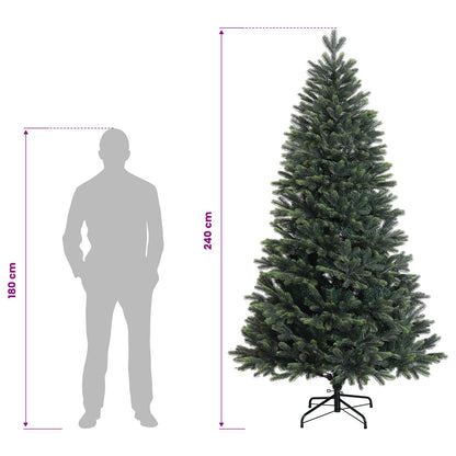 Plast Hingad Julgran 240 cm PVC och metall Grön