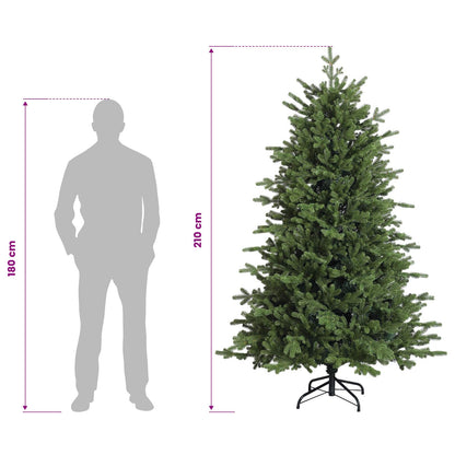 Plast Hingad Julgran 210 cm PVC och metall Grön