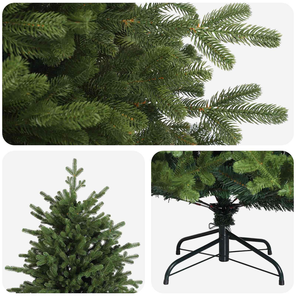 Plast Hingad Julgran 240 cm PVC och metall Grön