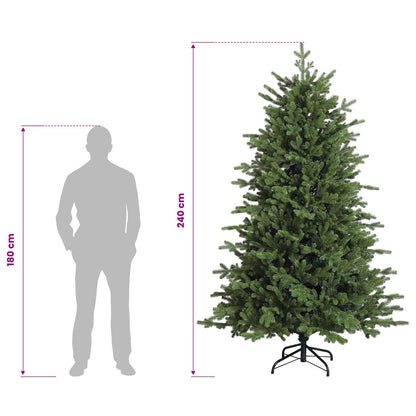 Plast Hingad Julgran 240 cm PVC och metall Grön