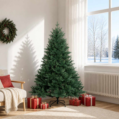 Plast Hingad Julgran 180 cm PVC och metall Grön