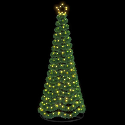 Glittrig LED-julgran med fot EKENAS 180 cm 220 LED-lampor