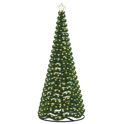 Glittrig LED-julgran med fot EKENAS 250 cm 370 LED-lampor