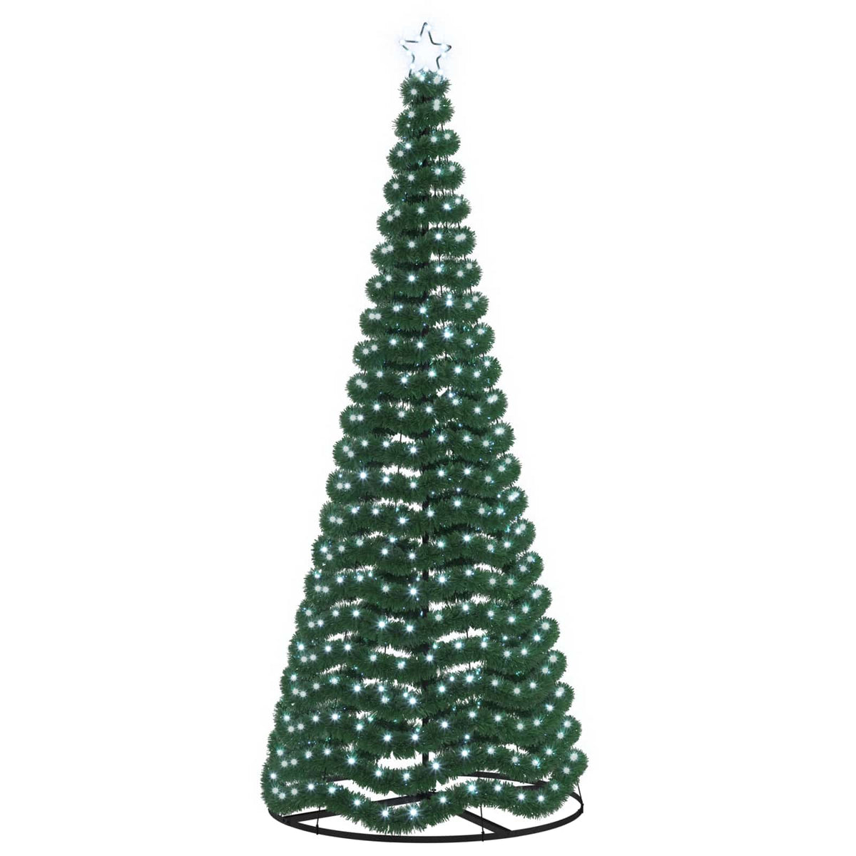 Glittrig LED-julgran med fot EKENAS 250 cm 370 LED-lampor