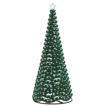 Glittrig LED-julgran med fot EKENAS 250 cm 370 LED-lampor