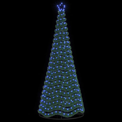 Glittrig LED-julgran med fot EKENAS 250 cm 370 LED-lampor Blå