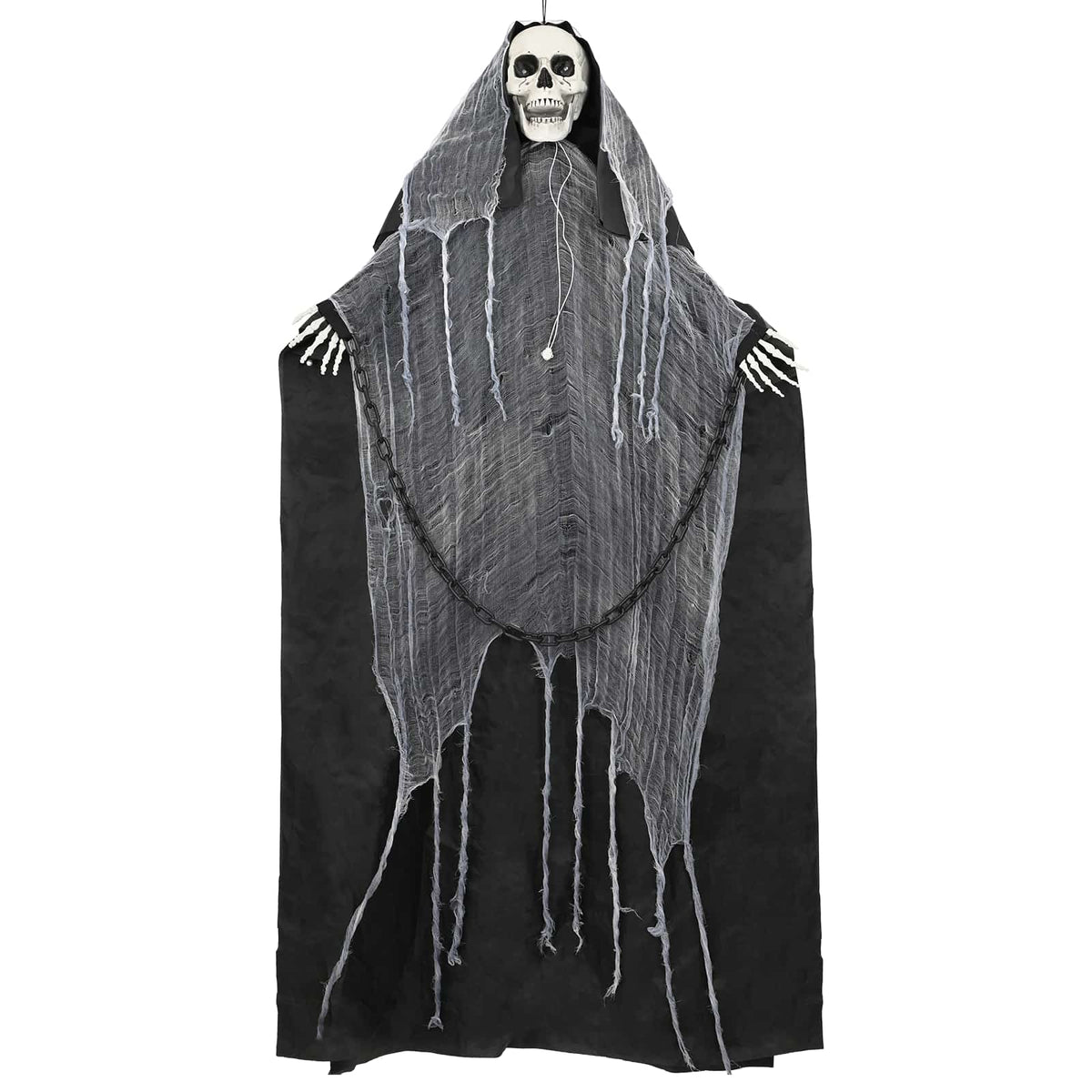 Hängande liemannen till Halloween SPOOKA Svart 112 x 164 cm