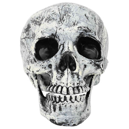 Halloween-dödskalle SPOOKA 2 st Vit 12 x 15 x 17.5 cm Plast