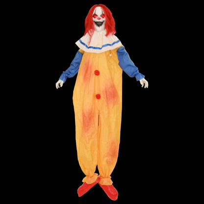 Läskig halloweenclown SPOOKA Gul och Blå 126,5 x 180 cm